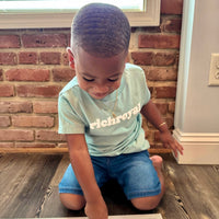 KIDS: Cooper Tee (SEAGREEN/WHITE-PUFF)