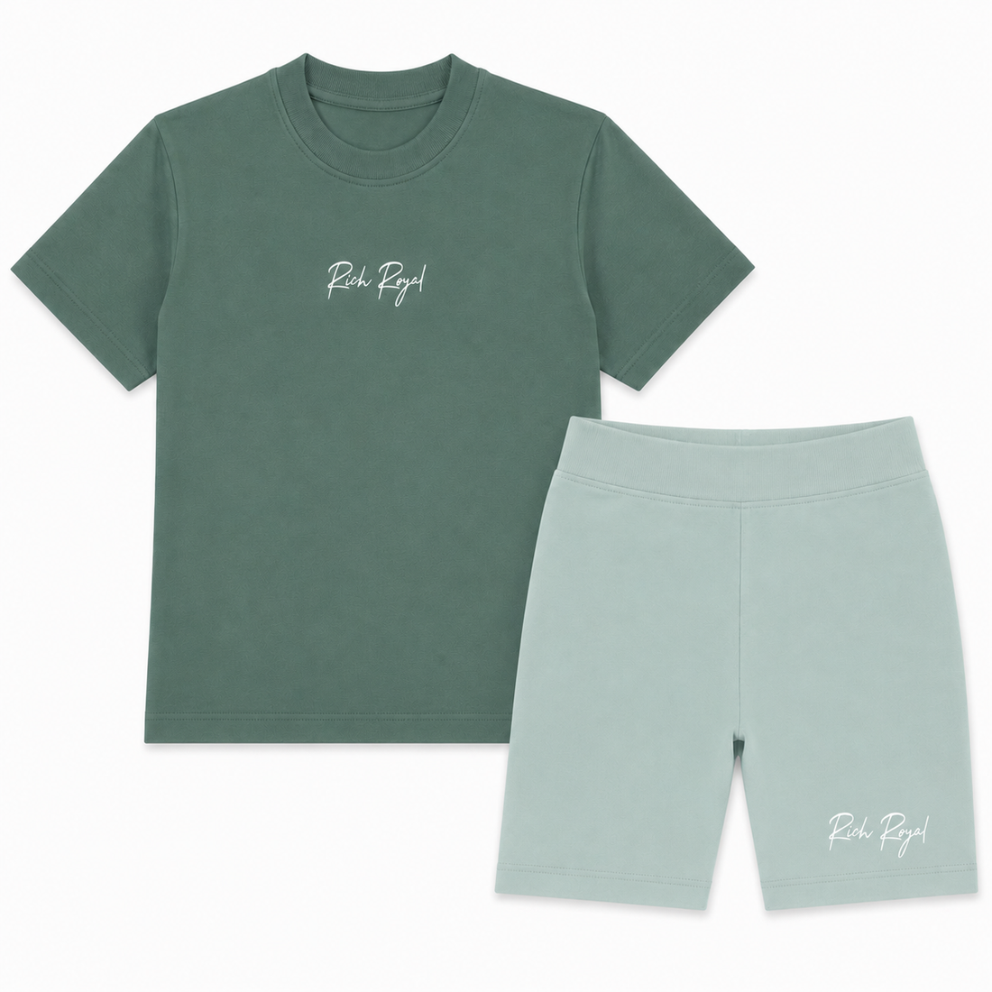 TODDLER: Biker Short Set (GREEN/MINT)