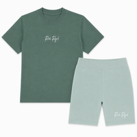 TODDLER: Biker Short Set (GREEN/MINT)
