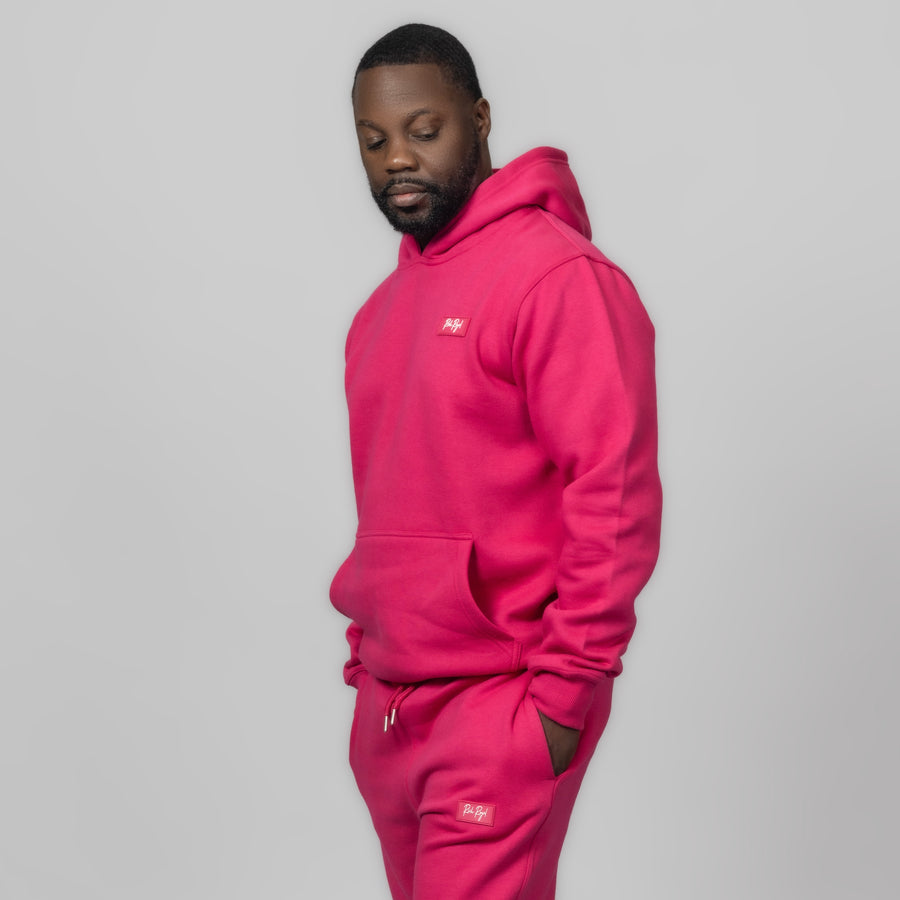 Premium “Rubber-Patch” Hoodie (HOT PINK)