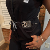 WOMEN: Scrub Jumpsuit (BLACK)