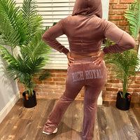 Velour Tracksuit (MOCHA ICE)