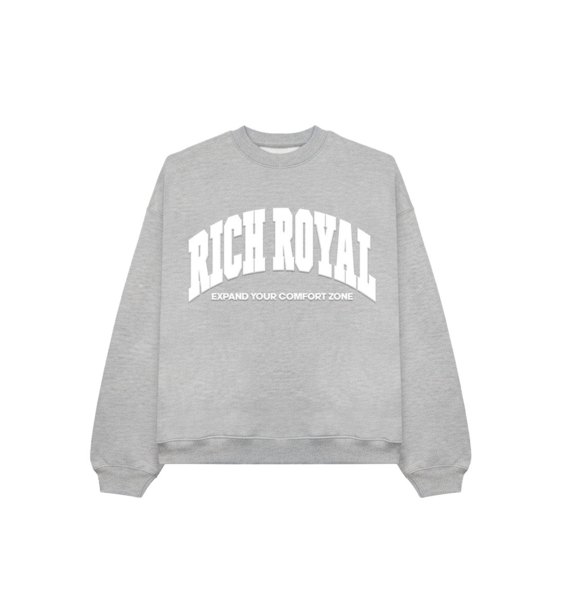 Varsity Slogan Crewneck (GREY)