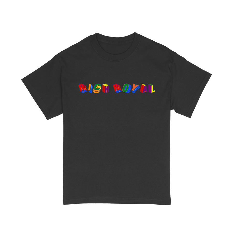 KIDS: Colorful Cube Tee (BLACK)