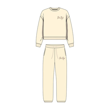 Classic Sweatsuit (CREAM/BROWN)