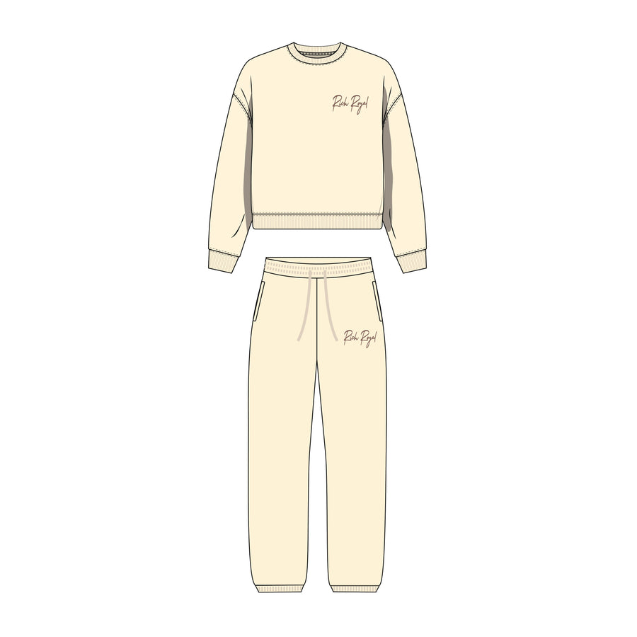 Classic Sweatsuit (CREAM/BROWN)