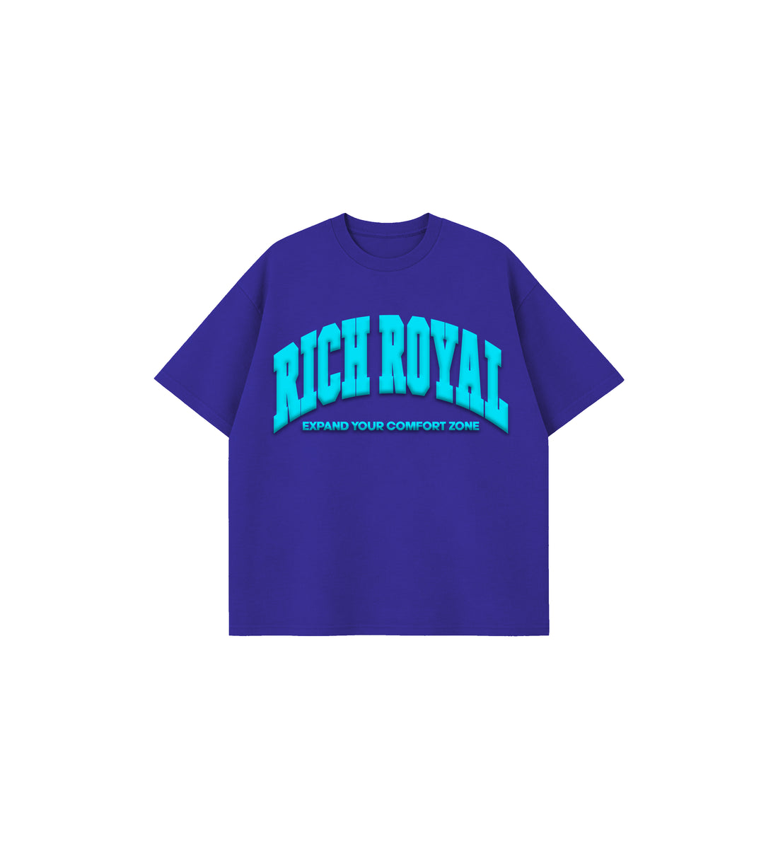 Varsity Slogan Tee (PURPLE/TEAL)