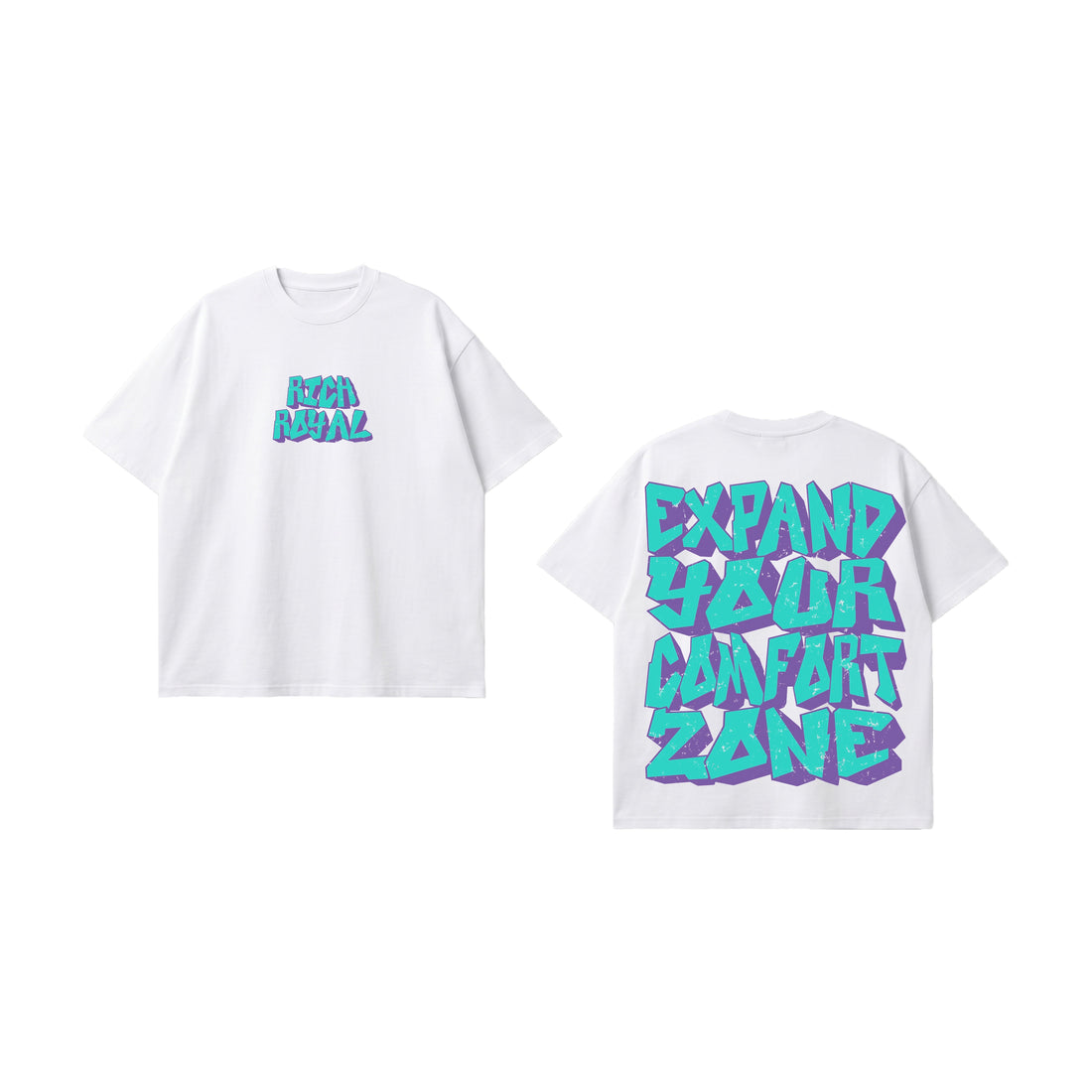 KIDS: Graffiti Tee (WHITE/PURPLE/TEAL)