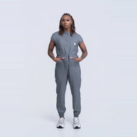 WOMEN: Scrub Jumpsuit (GREY)