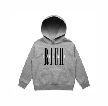 KIDS: Nirvana Hoodie (GREY/BLACK)