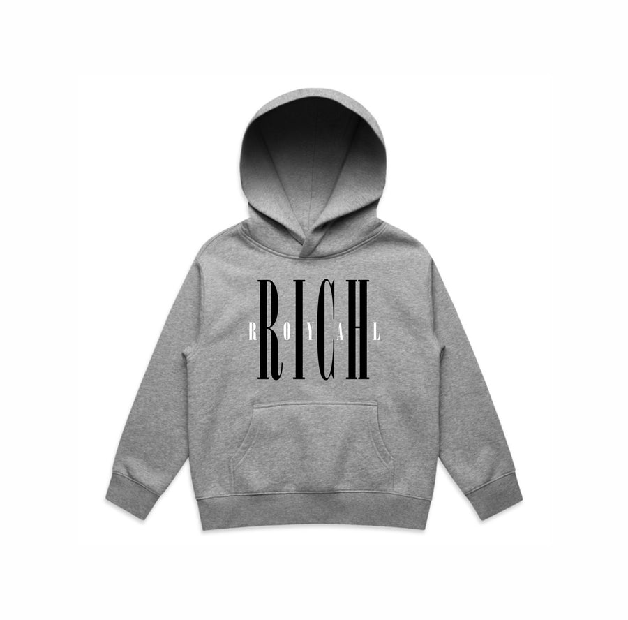 KIDS: Nirvana Hoodie (GREY/BLACK)