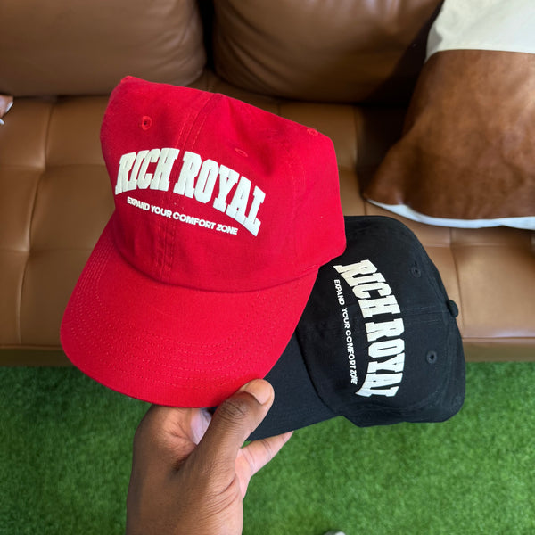 Varsity Slogan 'Strapback' Hat (BLACK)
