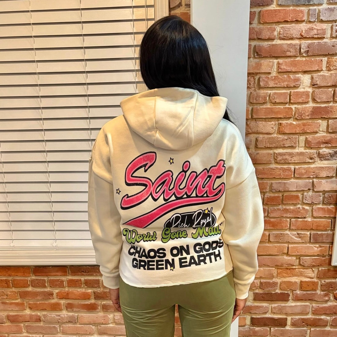 World Gone Mad Hoodie (CREAM)