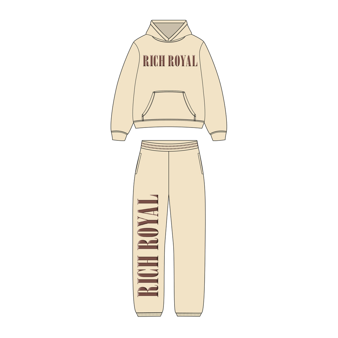 Nirvana V2 Jogger Set (CREAM)