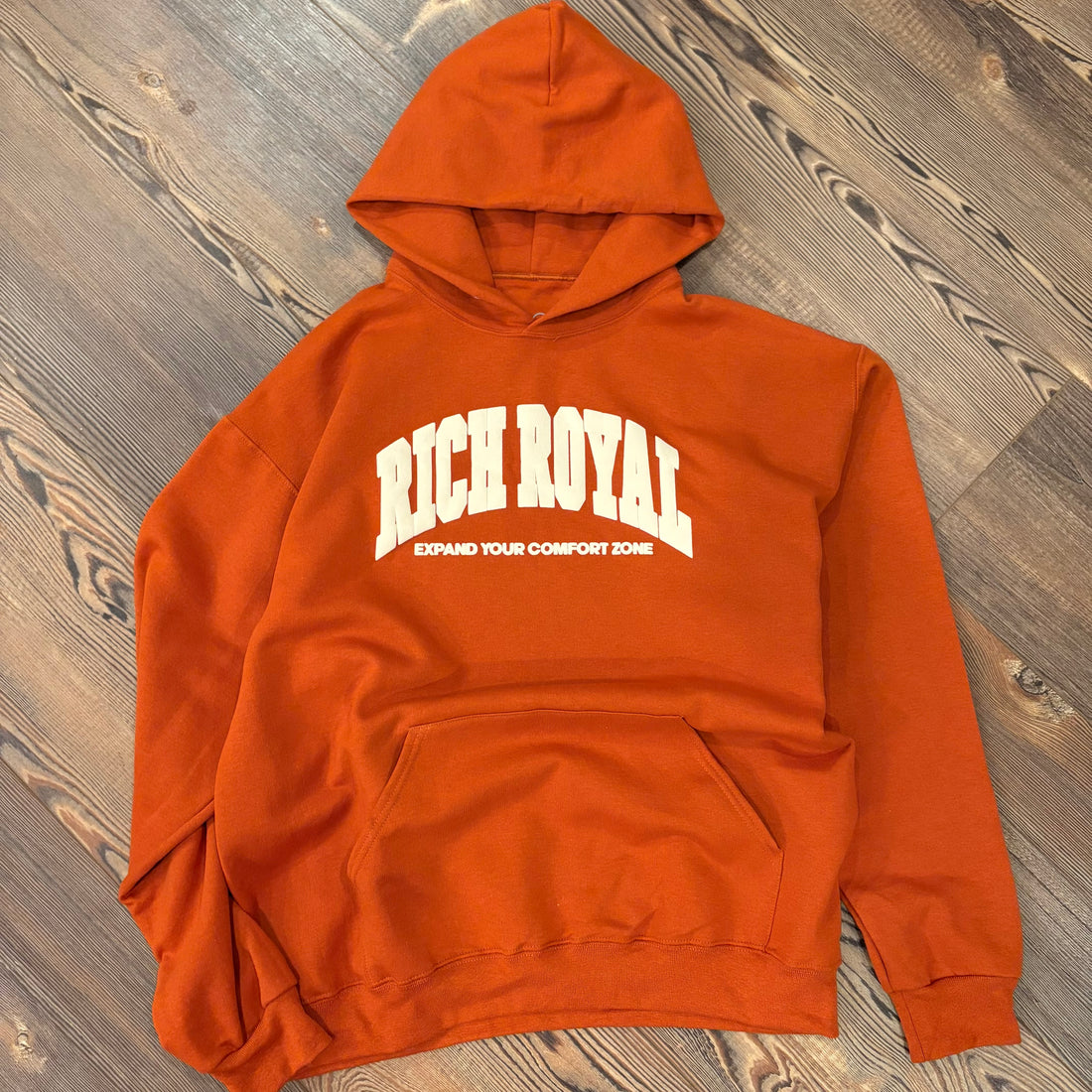 Varsity Slogan Hoodie (GINGER/CREAM)
