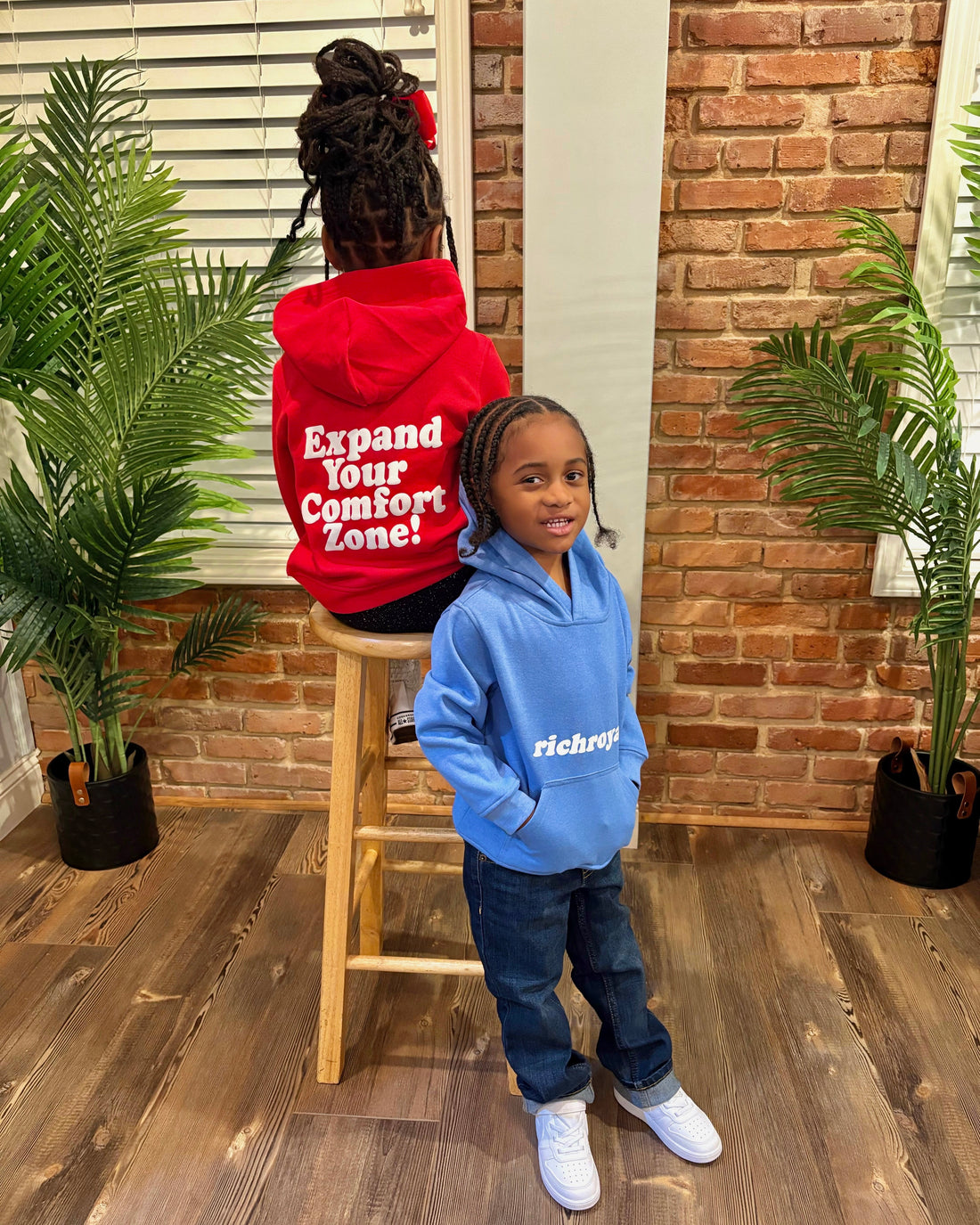 KIDS: Cooper Hoodie (SKY/WHITE-PUFF)