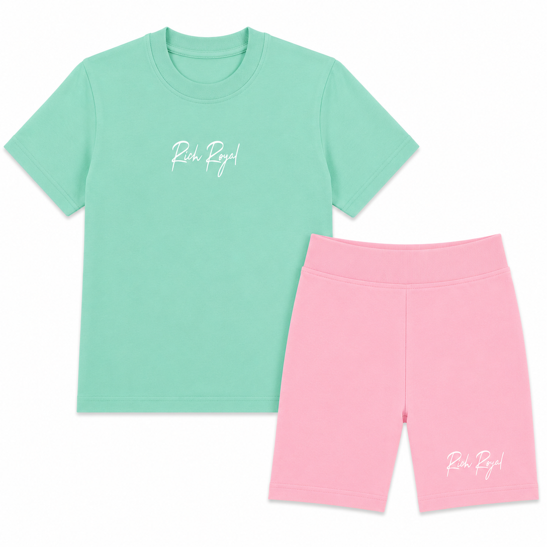 TODDLER: Biker Short Set (CHILL/PINK)