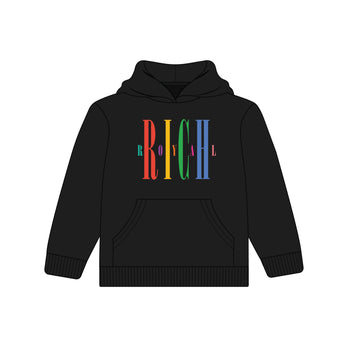 KIDS: Nirvana Hoodie (BLACK/MULTICOLOR)