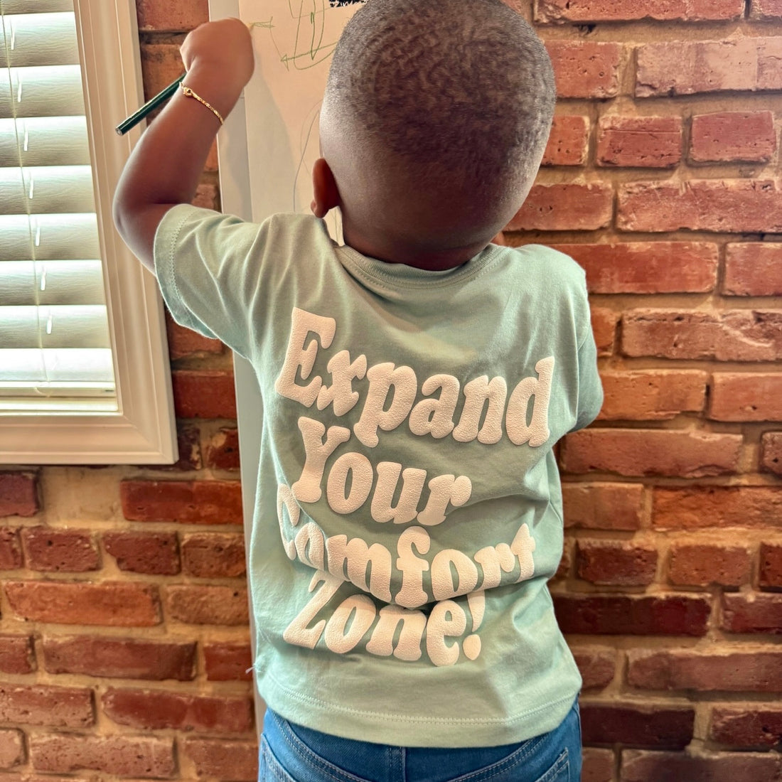 KIDS: Cooper Tee (SEAGREEN/WHITE-PUFF)