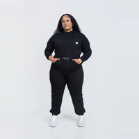 WOMEN: Scrub Jumpsuit (BLACK)