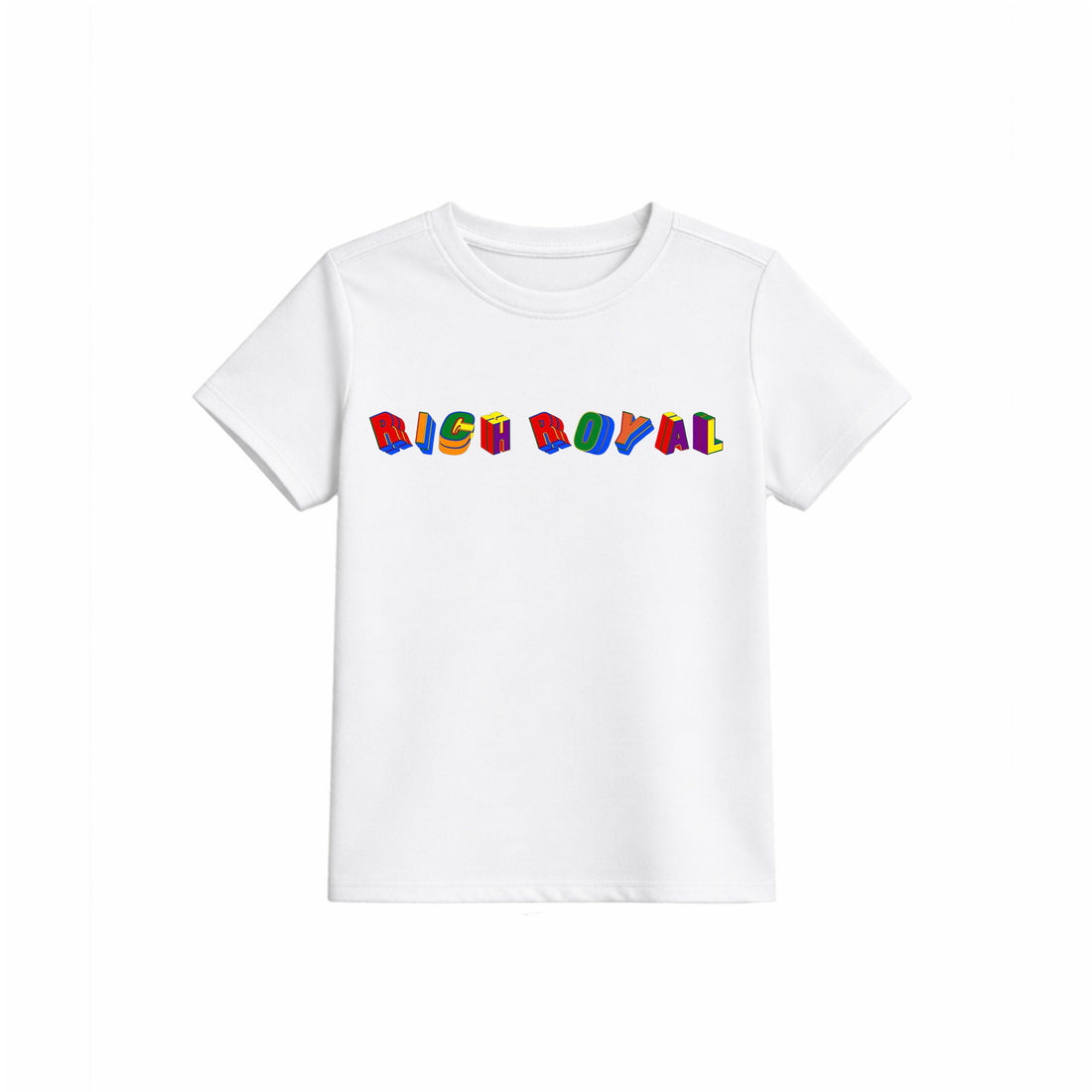 KIDS: Colorful Cube Tee (WHITE)