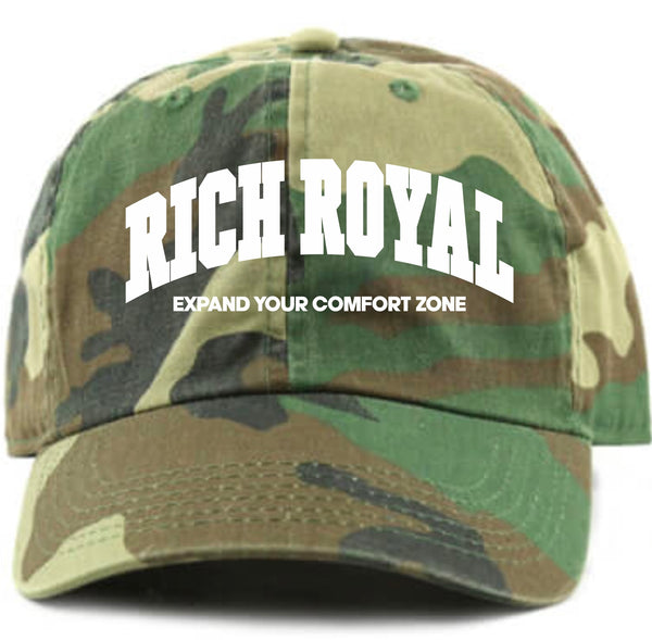 Varsity Slogan 'Strapback' Hat (CAMO)