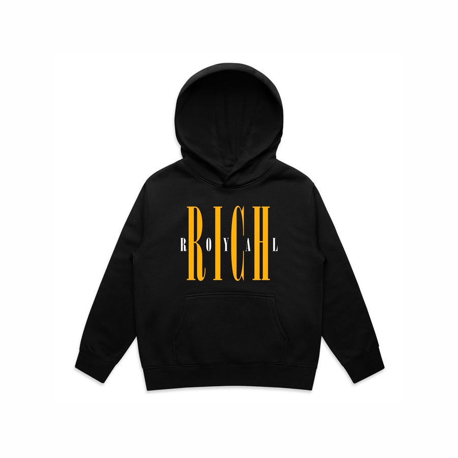 KIDS: Nirvana Hoodie (BLACK/GOLD)