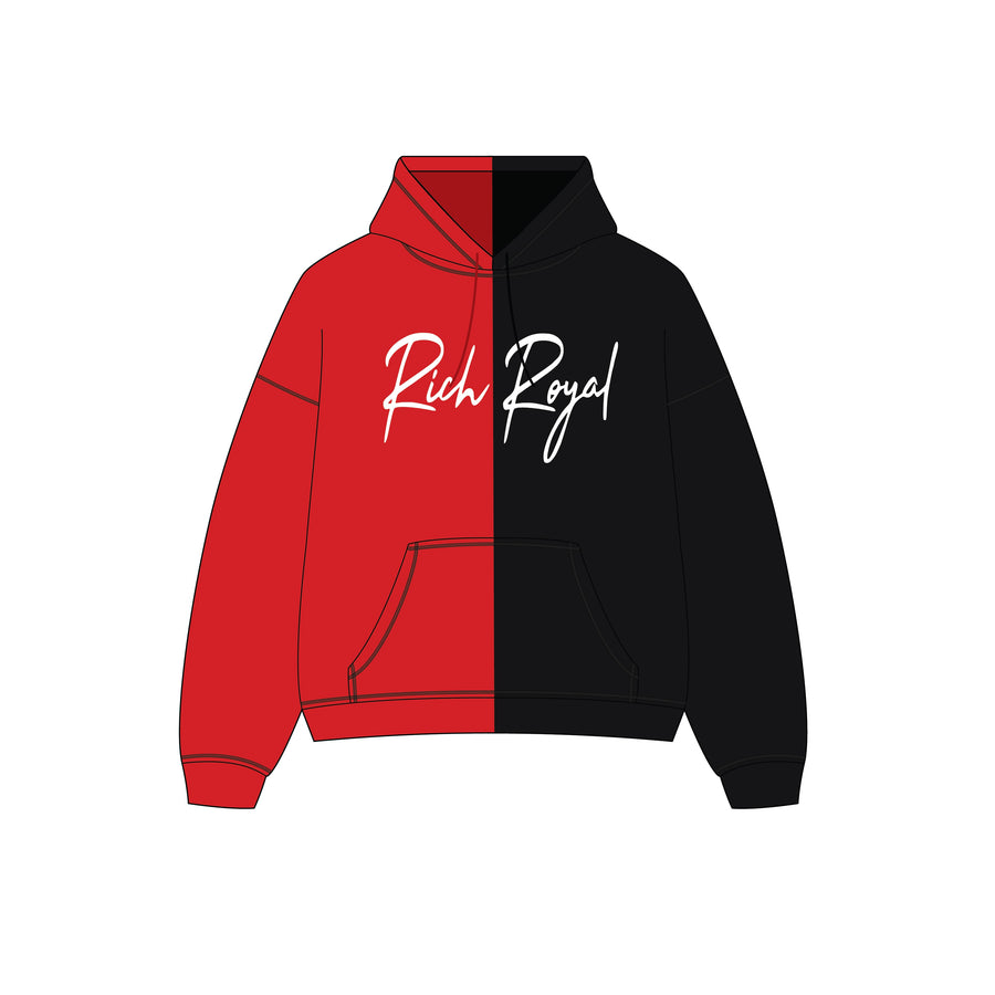 Split Hoodie (RED/BLACK)