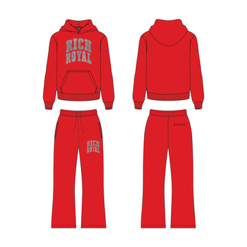 Rhinestone Flare Set (RED ICE)