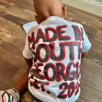 KIDS: Spray Paint Tee (WHITE/RED/GREY/BLACK)