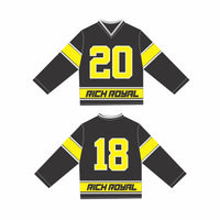 [OVERSIZED] 2018 L/S Jersey (BLACK/YELLOW/WHITE)