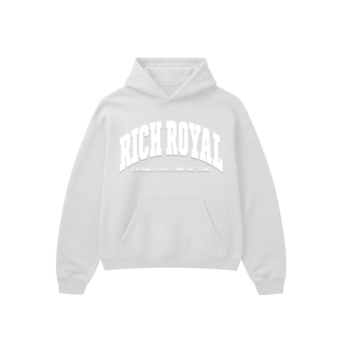 Varsity Slogan Hoodie (GREY/WHITE)