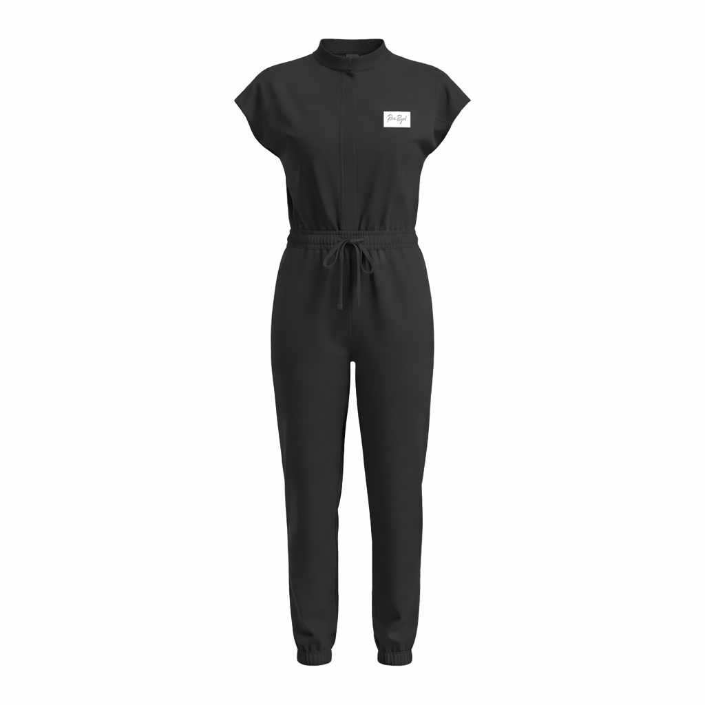 WOMEN: Scrub Jumpsuit (BLACK)