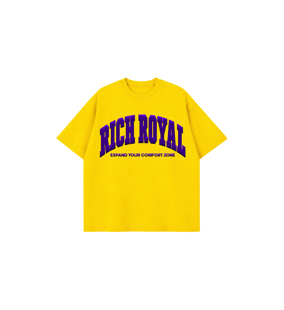 Varsity Slogan Tee (YELLOW/PURPLE)