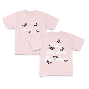 KIDS: PGLRR-Butterfly Tee (PINK)