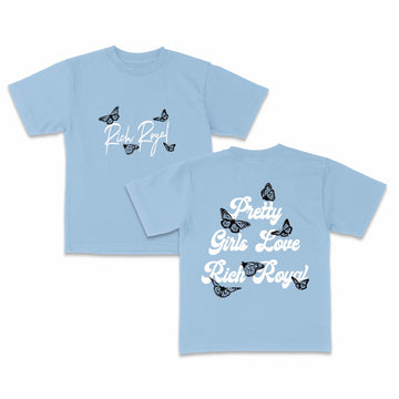 KIDS: PGLRR-Butterfly Tee (BLUE)