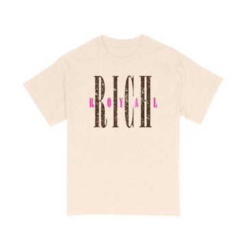 Nirvana ‘Distressed’ Tee (CREAM/BROWN/PINK)