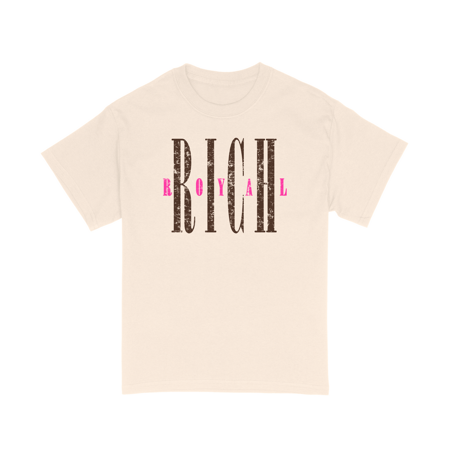 Nirvana ‘Distressed’ Tee (CREAM/BROWN/PINK)