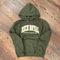 Varsity Slogan Hoodie (OLIVE/CREAM)
