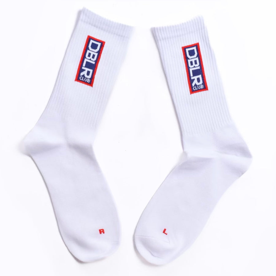 Double R Club "Socks" (WHITE/NAVY)