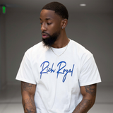 Classic Outline Tee (WHITE/ROYAL/BLACK)