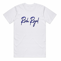 Classic Outline Tee (WHITE/ROYAL/BLACK)